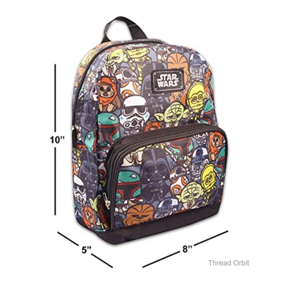 Star Wars Mini Backpack Canvas Purse Adjustable Straps 10x8x5 main image 5